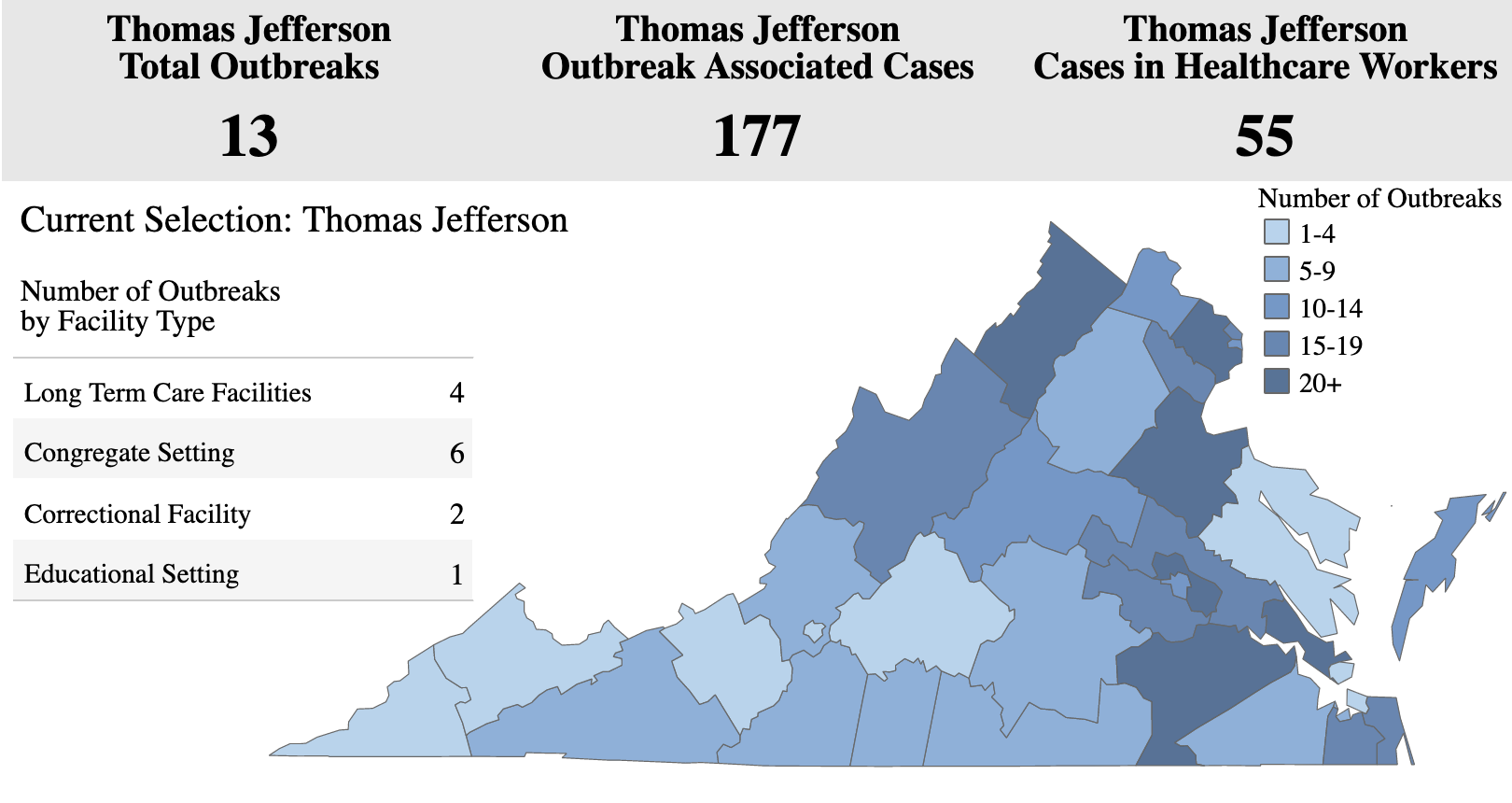 TJHD Outbreaks 6/24